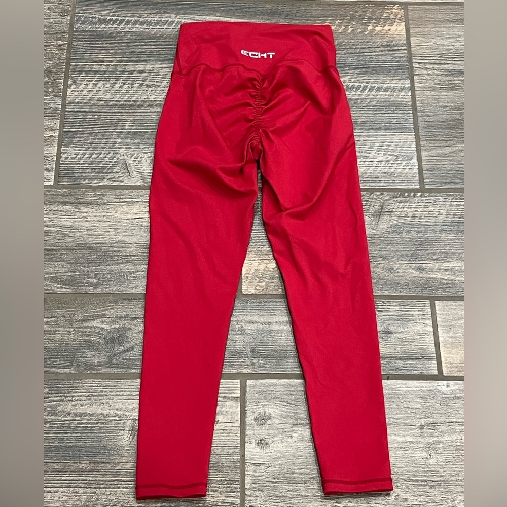 ECHT Scrunch Leggings Red Size Small